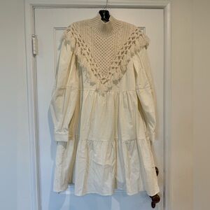 Sea New York Cream Knit Detail Dress NWT